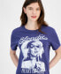 ფოტო #3 პროდუქტის Juniors' Blondie Heart of Glass Graphic T-Shirt