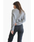 ფოტო #2 პროდუქტის Women's Cotton Diana Crop Cardigan Sweater