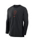 Фото #3 товара Men's Black San Francisco Giants Authentic Collection Player Performance Pullover Sweatshirt
