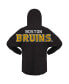 Women's Black Boston Bruins Jersey Lace-Up V-Neck Long Sleeve Hoodie T-shirt