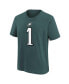 ფოტო #2 პროდუქტის Big Boys Jalen Hurts Green Philadelphia Eagles Player Name and Number T-shirt