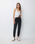 Pull&Bear comfort mom jean in black Черный, 38 - фото #3