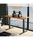 Electric Power Lift Desk with Memory Height Settings, High Load Capacity, and Enhanced Productivity