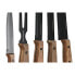 Фото #4 товара Набор ножей Home ESPRIT Чёрный Нержавеющая сталь древесина акации 4 x 1 x 33 cm 6 Предметы