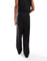 Фото #4 товара ASOS DESIGN loose leg suit trousers in black