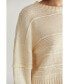 Фото #3 товара Women's Cassi Textured Shadow Stripe Sweater
