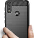 Hurtel Carbon Case elastyczne etui pokrowiec Motorola Moto E7i Power czarny - фото #2