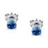 Фото #2 товара Silver earrings with blue zircons Silver LPS01AWV15