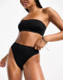 Фото #1 товара ASOS DESIGN Maya mix and match high leg high waist bikini bottom in black - BLACK