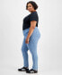 Trendy Plus Size 314 Mid-Rise Shaping Straight-Leg Jeans