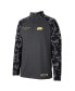 Men's Charcoal Cal Bears OHT Military-Inspired Appreciation Long Range Raglan Quarter-Zip Jacket