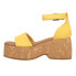 Фото #3 товара TOMS Laila Platform Wedge Womens Yellow Casual Sandals 10020761T-700