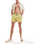 Фото #1 товара Paul Smith swim shorts with logo in yellow floral print