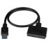 Фото #1 товара StarTech.com USB 3.1 to 2.5" SATA Hard Drive Adapter - USB 3.1 Gen 2 10Gbps with UASP External HDD/SSD Storage Converter - USB 3.1 A - SATA 7+15 pin - 0.5 m - Black