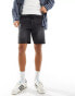 ADPT wide fit cut off denim shorts in washed black