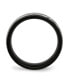 Stainless Steel Brushed Black IP-plated 8mm Grooved Band Ring