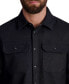 Фото #3 товара Men's Ponte Long Sleeve Mix Check Pattern Shirt Jacket
