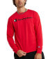 ფოტო #1 პროდუქტის Men's Script-Logo Long Sleeve Tshirt