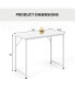 Фото #4 товара 40 Inch Small Computer Desk with Heavy-duty Metal Frame-White