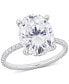 ფოტო #1 პროდუქტის Moissanite Oval Ring (4-7/8 ct. t.w.) in 10k White Gold