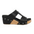 Фото #1 товара Corkys Taboo Studded Embossed Wedge Womens Black Casual Sandals 41-0262-BLCK
