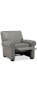 Фото #3 товара Orid 36" Leather Roll Arm Pushback Recliner, Created for Macy's