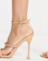 Public Desire Kalippo heeled sandals in beige