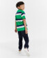 ფოტო #3 პროდუქტის Little Boys Varsity H Stripe Embroidered Logo Graphic T-Shirt