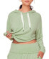 ფოტო #1 პროდუქტის Plus Size Jilianne Cropped Hoodie