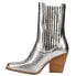 Фото #3 товара Chinese Laundry Cali Metallic Pull On Booties Womens Silver Casual Boots BCSE11P