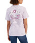 ფოტო #2 პროდუქტის Juniors' Cotton Butterfly Boyfriend Tee