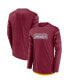 ფოტო #1 პროდუქტის Men's Burgundy, Gold Washington Commanders Square Off Long Sleeve T-shirt