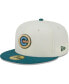 Men's Cream Chicago Cubs Chrome Evergreen 59FIFTY Fitted Hat