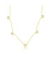 ფოტო #1 პროდუქტის Yellow Gold Tone CZ Butterfly Charm Necklace