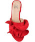 ფოტო #9 პროდუქტის Women's Sabica Ruffle Slip On Dress Sandals