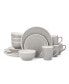 Gourmet Basics by Melanie Gray 16-PC Dinnerware set, Service for 4