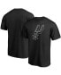 Фото #1 товара Men's Black San Antonio Spurs Primary Team Logo T-shirt