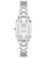 ფოტო #3 პროდუქტის Women's Silver-Tone Solid Bangle Watch, 22X27mm