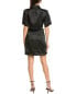 Фото #2 товара Sandro Cutout Linen-Blend Mini Dress Women's