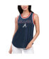 ფოტო #1 პროდუქტის Women's Navy Atlanta Braves Strategy Tank Top