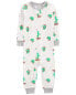 Фото #1 товара Toddler 1-Piece Cactus 100% Snug Fit Cotton Footless Pajamas 5T