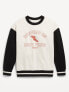 Фото #2 товара Oversized Long-Sleeve Crew-Neck Sweatshirt for Boys