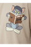 Фото #6 товара Футболка Koton Tom и Jerry лицензионная Oversize Короткий рукав Широкий воротник из хлопка