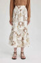 Фото #23 товара Макси юбка смешанная с цветочным узором defacto B1363ax23hs.
