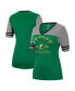 Women's Green, Heathered Gray Oregon Ducks There You Are V-Neck T-shirt