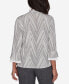 ფოტო #2 პროდუქტის Petite Worth Avenue Two in One Sheer Flutter Sleeve Top