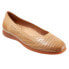 Фото #2 товара Trotters Darcey T1904-299 Womens Brown Leather Slip On Ballet Flats Shoes 6