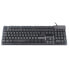 Фото #5 товара Manhattan Keyboard - Gaming - LED light - Metal Base - USB - 12 FN Keys - Black - Retail Box (German layout) - Full-size (100%) - USB - QWERTY - LED - Black