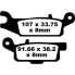 Фото #2 товара EBC FA-TT Series Carbon Fiber FA444TT Brake Pads