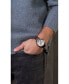 ფოტო #4 პროდუქტის Men's Chronograph High Precision Brown Leather Strap Watch 42mm